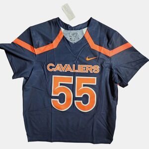 Nike Virginia Cavaliers NCAA Lacrosse Game Jersey Dri-Fit Mens L Navy DC7647 NWT